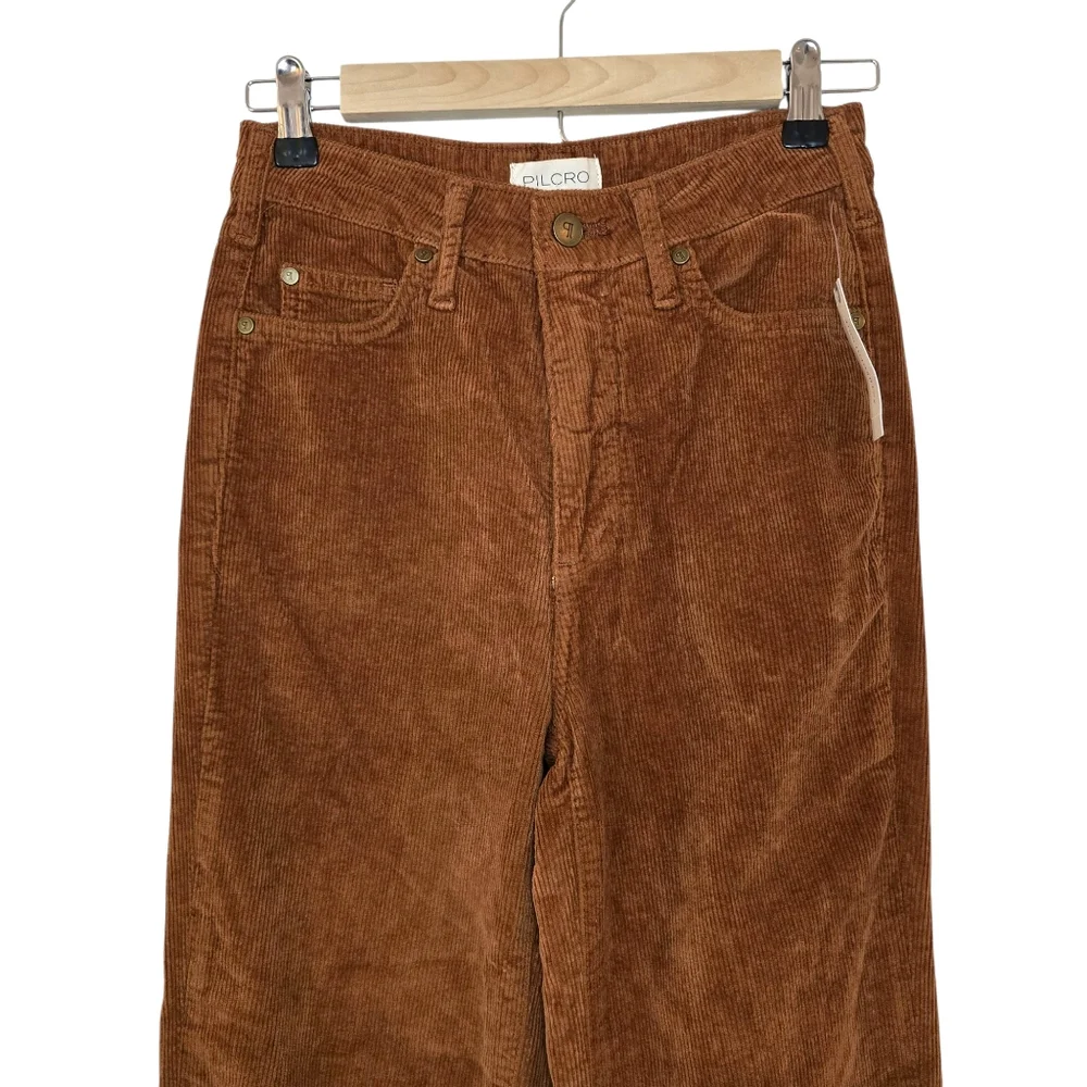 Pilcro The Scotty Cuffed High Rise Straight-Leg Jeans - Corduroy Edition - Picture 5 of 11